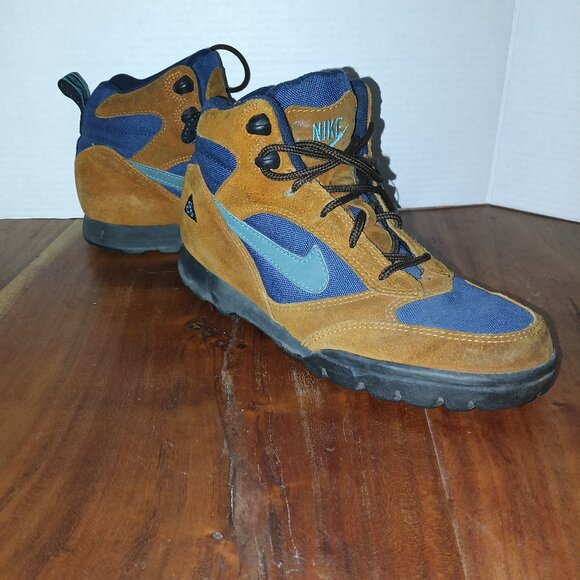 Vintage Nike ACG Torre Mid Waterproof Burnt Sienna Hiking Boots - Size 8.5 - Picture 1 of 11